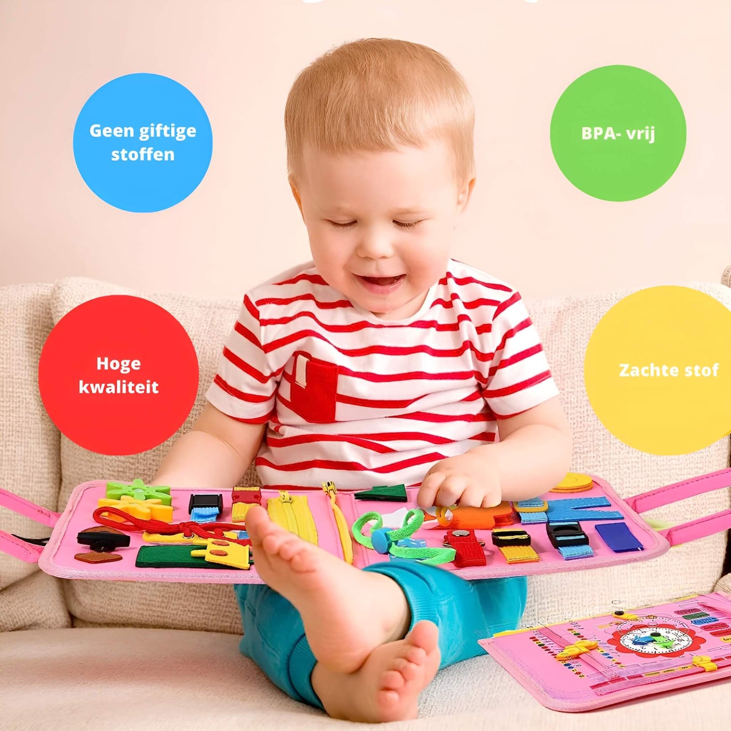 Busy Board zeemeermin roze