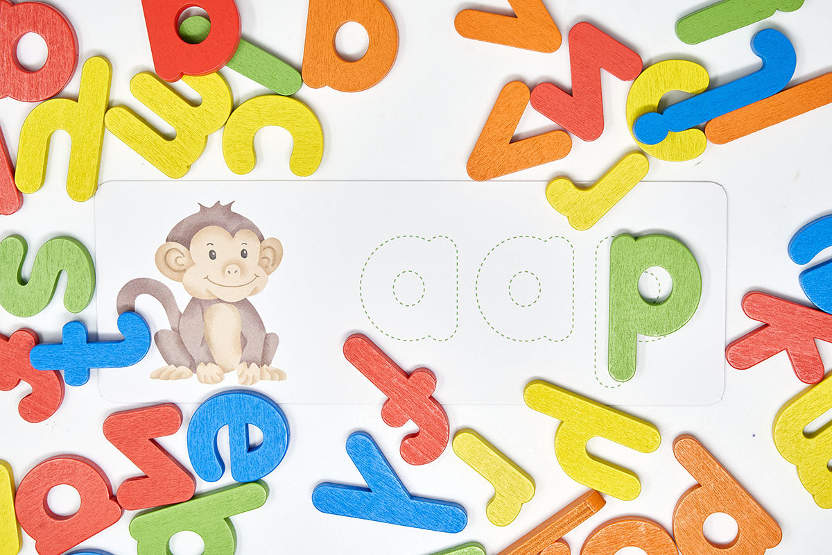 Word een Spellingwonder – Educatief Taalspel met Houten Letters