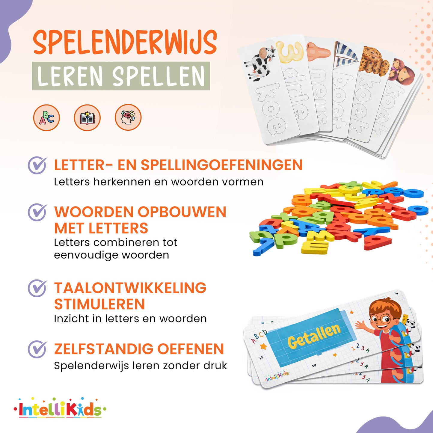 Word een Spellingwonder – Educatief Taalspel met Houten Letters