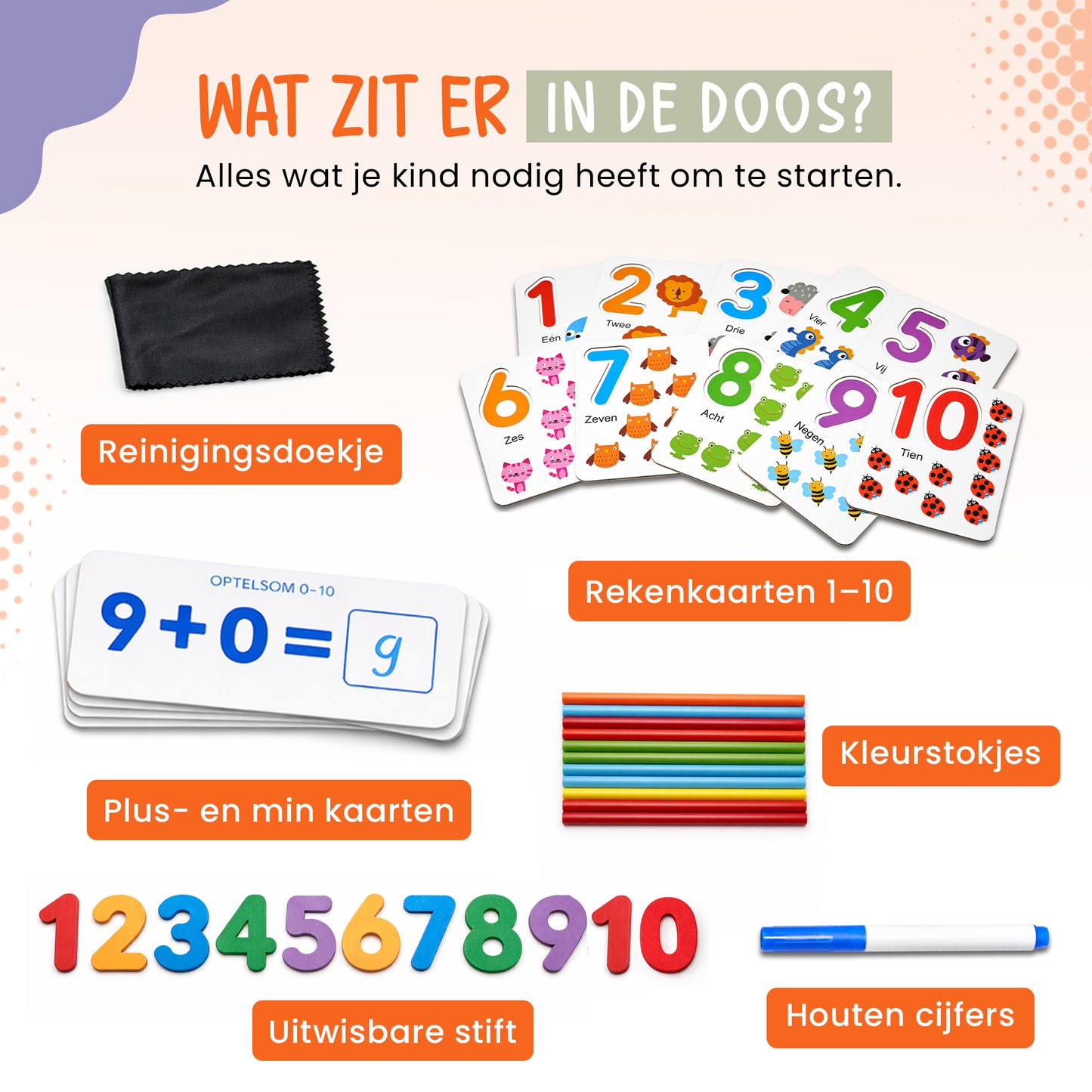 Word een Rekenwonder – Educatief Rekenspel met houten cijfers