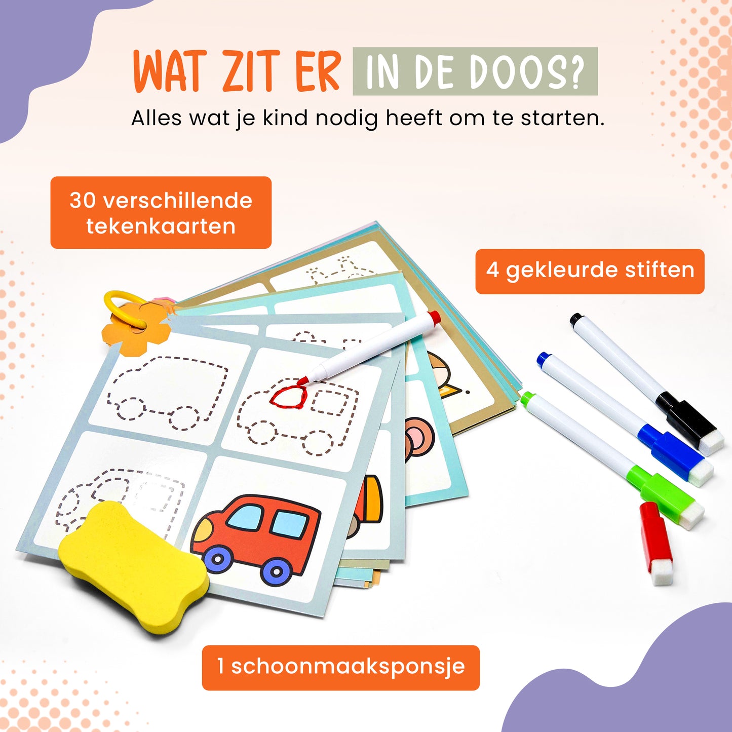 Word een Tekenwonder – Herbruikbare Tekenkaarten Kind