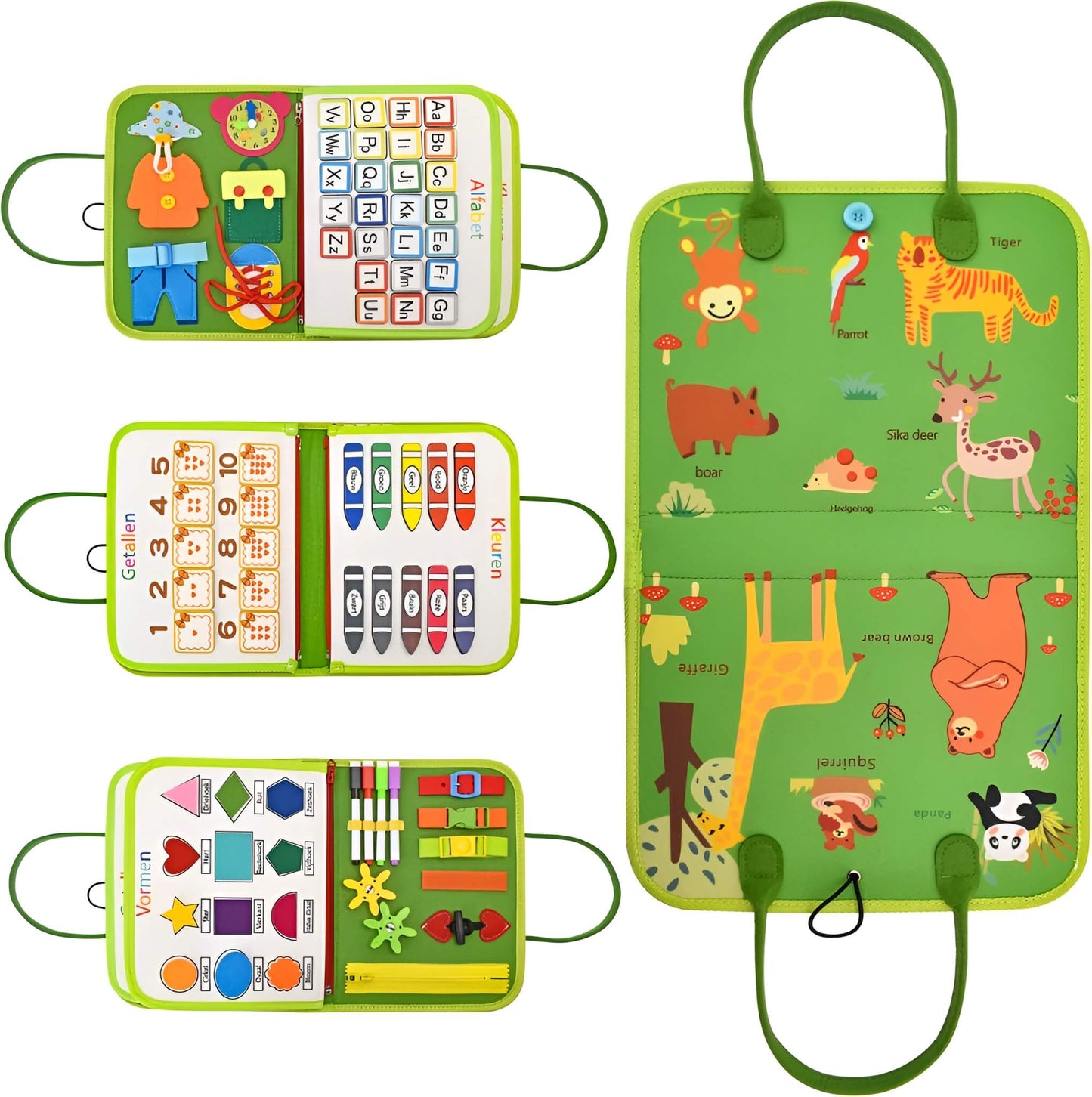 Busy Board dieren groen