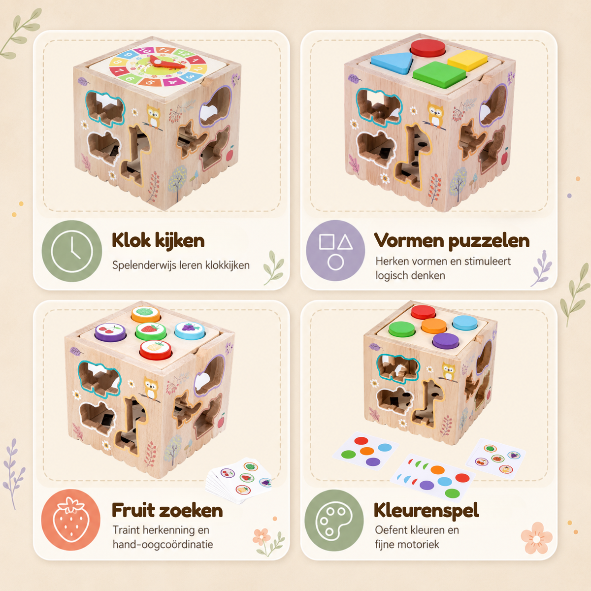 Intellikids Ontdekkerskubus 8 in 1 met speelactiviteiten