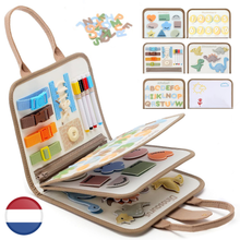 Busy Board Montessori speelgoed met gesimuleerd stuurwiel en led Busy Board Montessori speelgoed met gesimuleerd stuurwiel en led