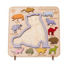 Montessori Houten Dieren inlegpuzzel