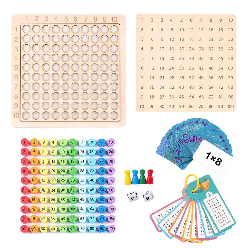 Houten Montessori 3-in-1 Rekenbordspel