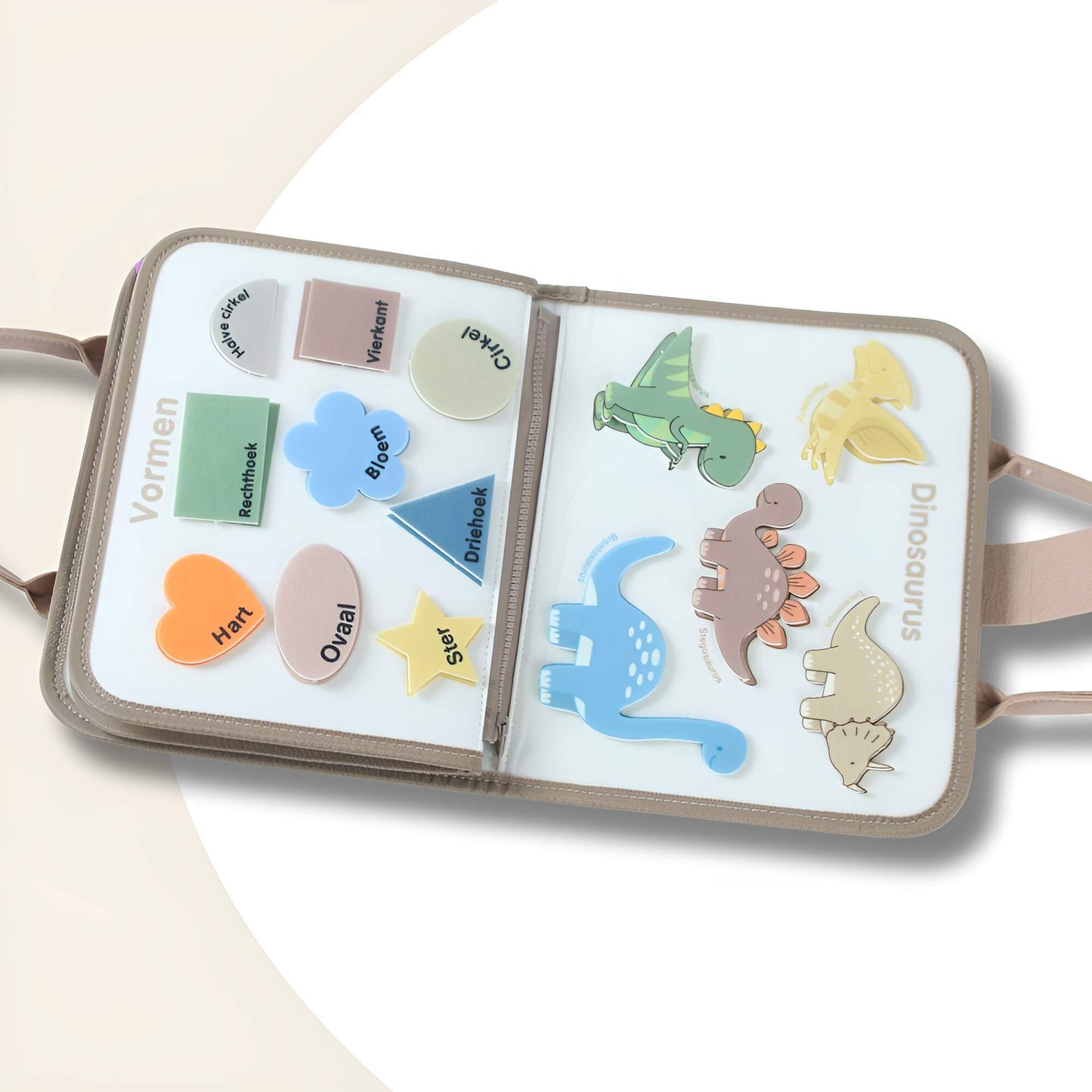 Busy Board dinosaurus beige