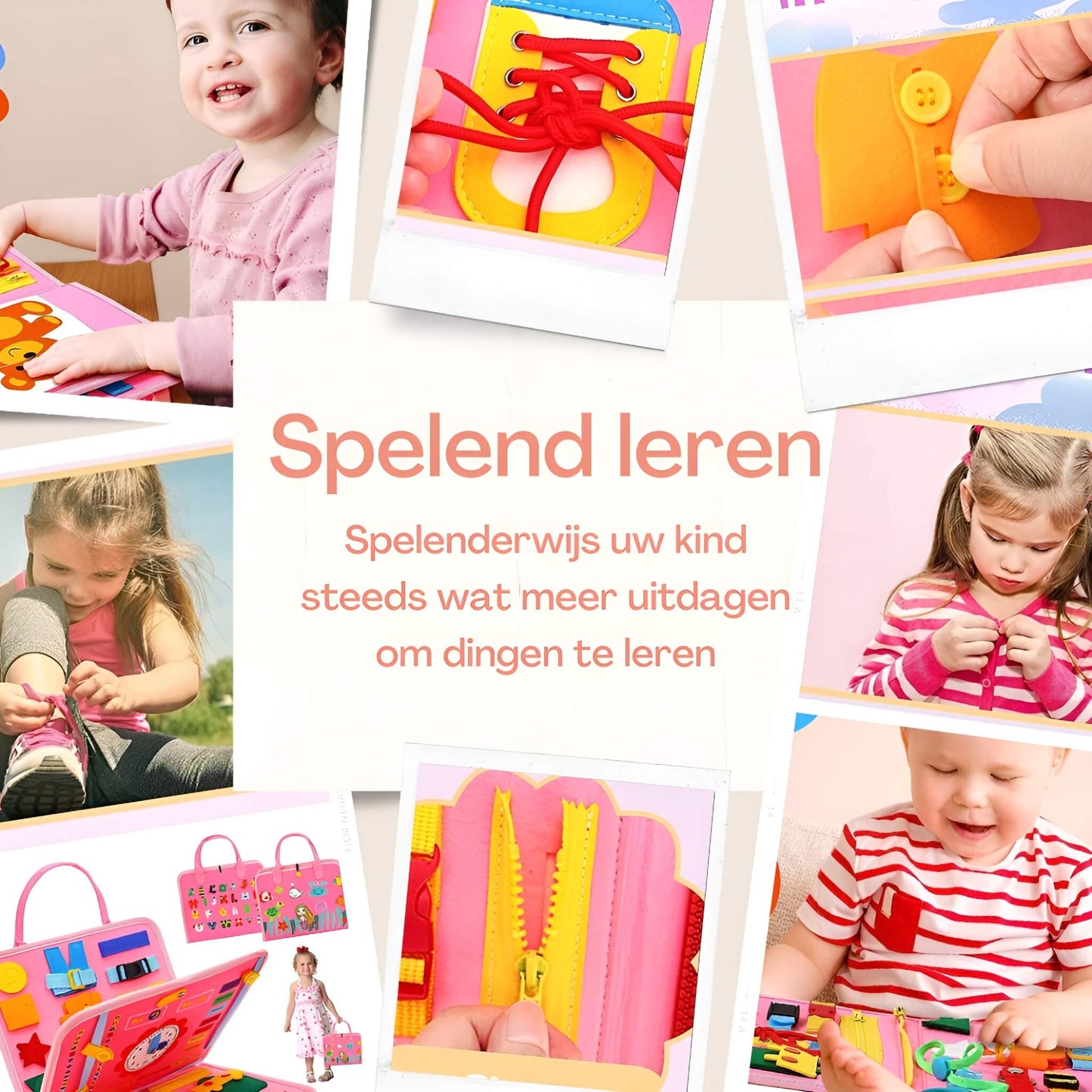 Busy Board zeemeermin roze
