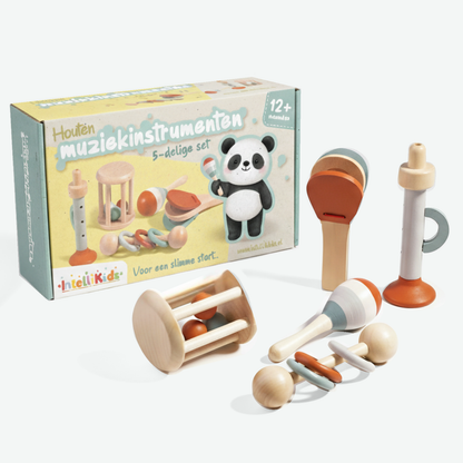 Houten muziekinstrumenten set 5-delig van Intellikids