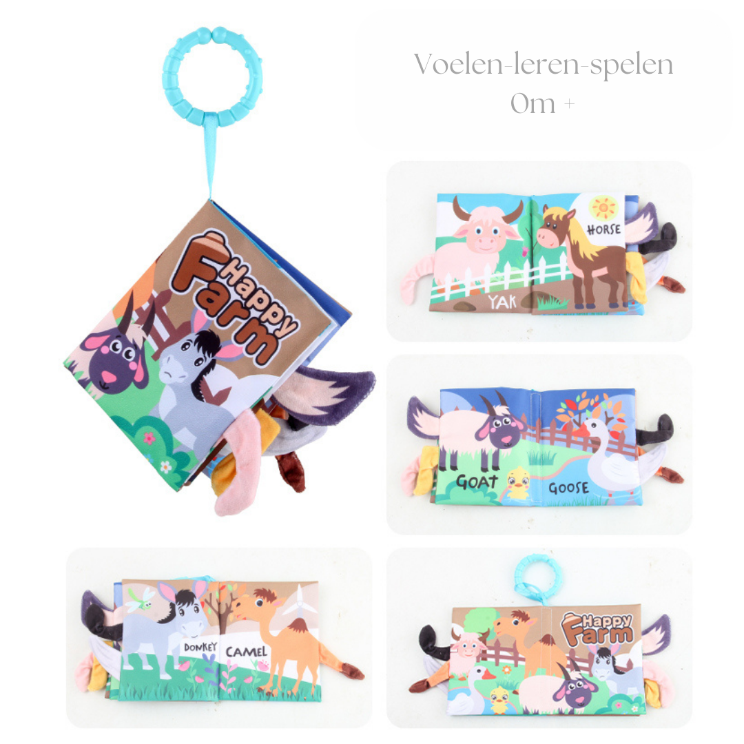 3D Boerderij Dieren Knisper Voelboek