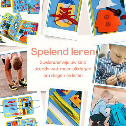 Busy Board dinosaurus blauw