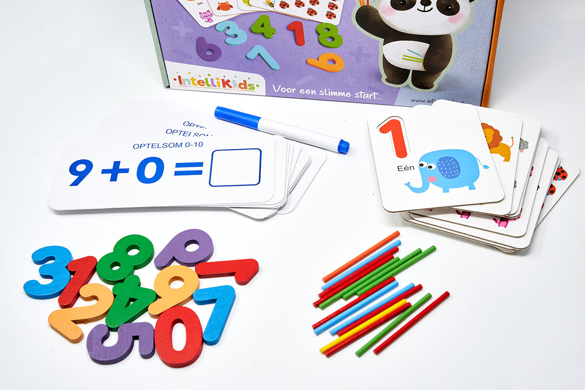 Word een Rekenwonder – Educatief Rekenspel met houten cijfers