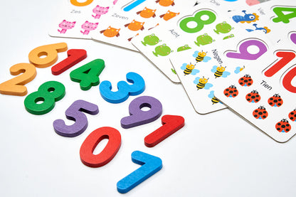 Word een Rekenwonder – Educatief Rekenspel met houten cijfers