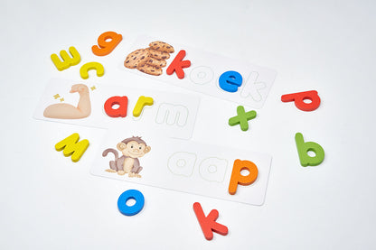Word een Spellingwonder – Educatief Taalspel met Houten Letters